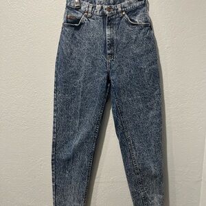 Lee jeans women’s 8 M vintage acid wash mom jeans high rise 80’